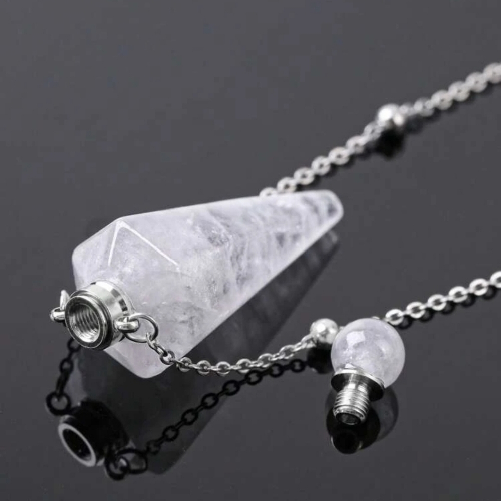Clear Quartz bottle Necklace